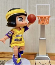 全新NBA molly 400% 洛杉磯湖人 隱藏 secret  Los Angeles Lakers shf blind box bjd basketball labubu Nike Kobe 籃