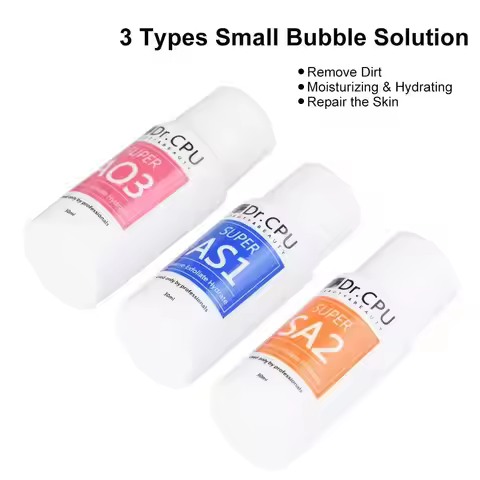3PCS AS1 SA2 AO3 High Concentrated Aqua Peeling Solution 30ML For Hydra Dermabrasion Beauty Machine 