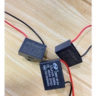 CBB61 Electric Fan Capacitor Wired (10000 Hours Life Time) Protected SH P2 MKP Self-Healing Technolo