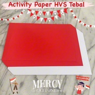 Activity Paper HVS Merah Bendera Warna Warni A4 80Gsm F4 20 Lembar Paper Seni Melipat 3D Origami 3D 