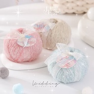 25g/Roll Alpaca Mohair Yarn Shiny Silk Blended Mohair Yarn Hand Knitting Thread