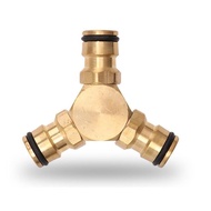 Đầu nối ống nước chữ Y bằng đồng Đầu nối chia nước 3 đầu ra bằng đồng