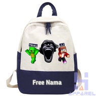 JJ MIKEY 67 KID ROBLOX CHARACTER CHILDREN'S BACKPACK FREE NAME