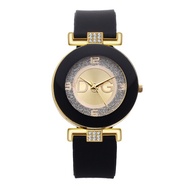 DQG New Style Fashion Women's Watch Diamond-studded Fashion Silicone Watch Trendy Quartz Student Wat