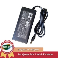 24V 1.4A 1.3A 1.37A A441H A291E Original AC Adapter for Epson Scanner & Printer J143A 2480 3590 4490