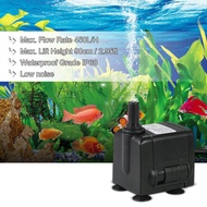 Decdeal 450L/H 6W Submersible Water Pump for Aquarium Tabletop Fountains Pond Water Gardens and Hydroponic Systems with 2 Nozzles AC220-240V