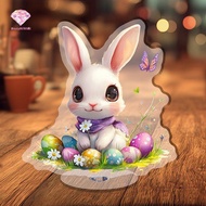 [beaty-t] Acrylic Standee Cute Bunny Easter Home Decoration 2D Flat Easter Ornament