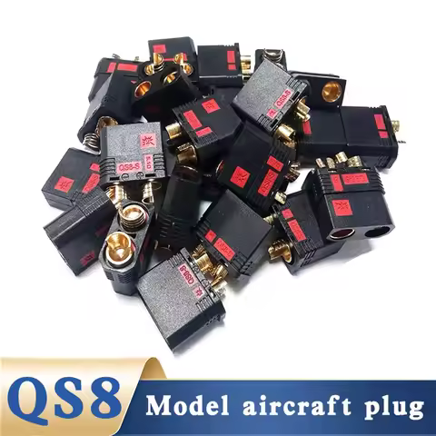 QS8 Series Anti Spark Lithium Battery Connector 110A 500V High Current QS8P-S Male Female Power Plug
