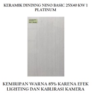 KERAMIK DINDING PLATINUM NINO BASIC 25X40 KW 1 / KERAMIK GLOSSY / KERAMIK KAMAR MANDI