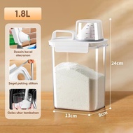 Tempat Detergen Bubuk Botol Sabun Cair Botol Detergen Cair Laundry Toples Kedap Udara Wadah Serbagu