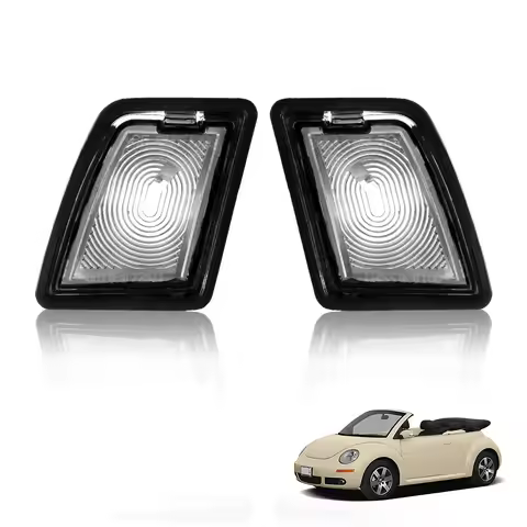 2Pcs Clear Lens Rear License Plate Light Tag Light Cover For 1998-2005 Volkswagen Beetle 2003-2005 V