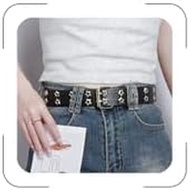 Studded Belt for Women Goth Y2k Belt Cool Star Punk Pu Leather Waist Belt Emo Grunge Jewelry Hip Hop