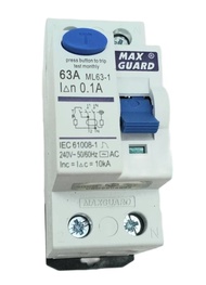 Maxguard 63A / 2P ELCB (30mA/ 100mA/ 300mA)
