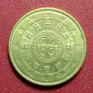 Koin Portugal 50 Euro Cent (2nd map)