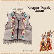 DAYAK COSTUME (LITTLE REJECT) KALIMANTAN BORNEO DAYAK TRADITIONAL CLOTHES READ THE DESCRIPTION FIRST