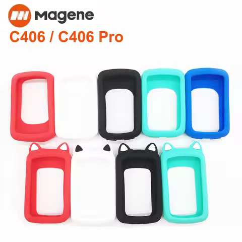 High Quality Silicone Case & HD Screen Protector for MAGENE C406 C406 Pro Bike GPS Film Magene c406
