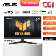 Asus 24" VG249Q3A TUF Gaming Fast IPS FHD 180Hz 1ms Freesync Premium Adaptive Sync Gaming Monitor