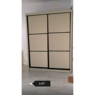 LHT Model RH2800+1517 6ft x 8ft ✔️ Sliding Doors Wardrobe  Cream Colour ✔️ 6ft Lenght x 8ft Height x