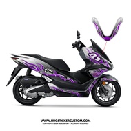 Hugsticker สติ๊กเกอร์ติดรถ สติ๊กเกอร์ PCX 150/PCX 160 ลายไฟ (Arai Fire)
