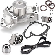 Engine Timing Belt Kit with Water Pump TKT-026 Compatible with 2001-2010 Toyota Highlander Camry Sie