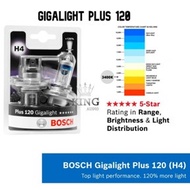 Bosch Gigalight Plus 120 Mentol Lampu Depan Kereta Car Headlight 3400k Bulb H4/H7 (Kuning Cair)