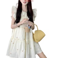 (Fashion_2)  Casual Ditsy Floral Tiered Layer Draped Dress for Women L177AD880