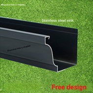 Stainless Steel Finished Gutter Villa Outdoor Eaves Groove Eaves Groove Rain Sink Home-Built House E