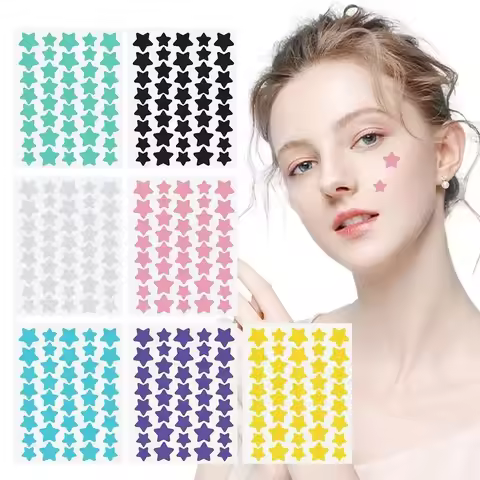 40pcs/120pcs Colorful PE Pimple Patches Cute Star Shaped Pimple Cover Sticker Invisible Pimple Cover