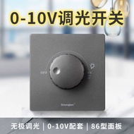 0-10V Dimmer Stepless Dimming Switch Knob Dimming Panel Wide Voltage 1-10V Signal Dimmer Panel