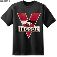 Mens 1984 INGSOC George Orwell T Shirt Big Brother Distressed Design Bladerunner  Cool Casual pride 