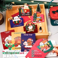 Christmas Greeting Card Multifunctional Gift Christmas Thanksgiving Blessing Message Small Card K0e8