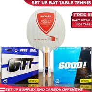 SETUP TENIS MEJA SUNFLEX SHO SOFT CARBON OFF ANDRO GTT 45 ANDRO GOOD