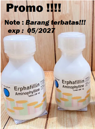 Erphafillin Aminophylline 200 mg Isi 100 Tablet | Megatasi Serangan Asma Bronkial | Obat Asma