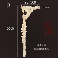 Wall Mounted Wardrobe Corner Flowers European Style Carved Solid Wood Decorative Stickers Furniture