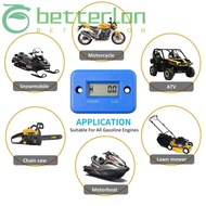 BETTER-LONTIME Inductive Hour Meter, LCD Screen Vibration Resistance Engine Hour Meter, Easy Install