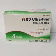 BD ULTRA-FINE PEN NEEDLE 4MM 32G