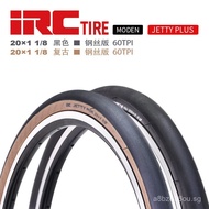 IRC Bicycle Inner and Outer Tubes20*1-1/8Vintage Yellow Edge Folding Bike Tire JETTY Small wheel dia