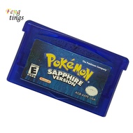 [Ft] Classic Pokemon Sapphire Game Cartridge Card for NS GBA Gameboy Advance