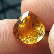 Golden Citrine Dim:est 12x12x7 mm 5.5Ct Yellow Gold Amethyst Triangle Cutting Triangle Perfect Color