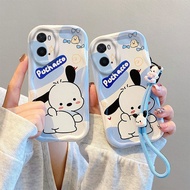 Casing Oppo A96 Casing Oppo A76 Casing Oppo A96 4G Casing Compatible With Cute Cartoon Cream Edge So