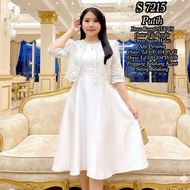 S 7215 Midi Dress Satin White Gem Vest Tile Sequin 2in1 5530 19 M18