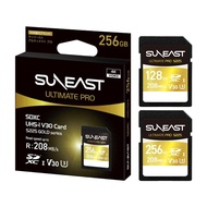 Suneast Memory Card Ultimate PRO UHS-I V30 U3 256GB - 128GB Class 10 Gold Series