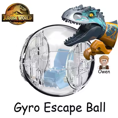 Jurassic Dinosaur World Park Indominus Rex Gyrosphere Escape Ball Owen Blue Model Building Blocks En