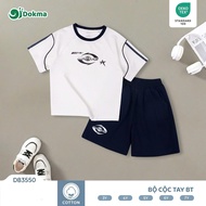 Dokma DB3550 boys'short sleeve set (3-7Y) soft and cool cotton