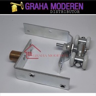 RODA PINTU LIPAT ATAS BAWAH FLEXIBLE RODA PINTU FOLDING GATE 1SET - TOKOASMA