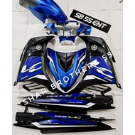 COVERSET LC 135 V2/V3/V4/V5/V6/V7 BIRU HITAM STORM CUSTOM🔥