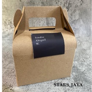 Kraft gable box 20 x 15 x 15 cm / hamper box