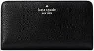 Kate Spade NY Dumpling Large Slim Bifold Wallet Pebble Leather Black