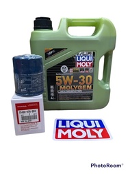 น้ำมัน แถมเสื้อ กรองเครื่องแท้ HONDA ใช้ได้ทุกรุ่น ญี่ปุ่นแท้ LIQUI MOLY น้ำมันเครื่อง MOLYGEN NEW G