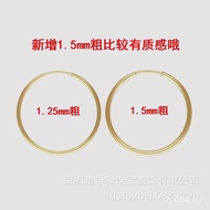 Circle Gold-covered American Temperament Gold-injected Earrings Earrings Earrings DIYHoop Accessorie